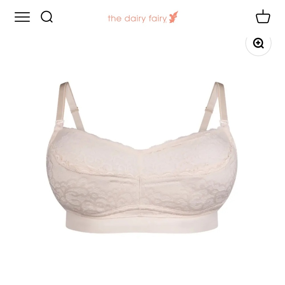 Dairy Fairy Pippa Cushioned Nursing + Handsfree Pumping bra size MF4 (4X)